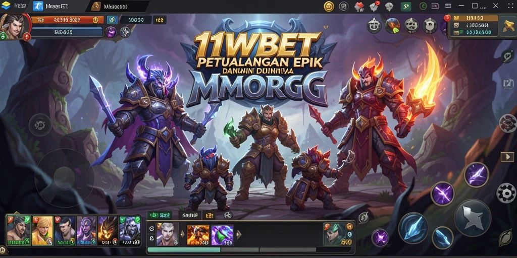 Screenshot menampilkan momen seru gameplay karakter dalam pertarungan MMORPG.