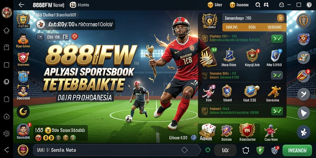 Screenshot 888FW dengan tampilan taruhan olahraga yang menarik.
