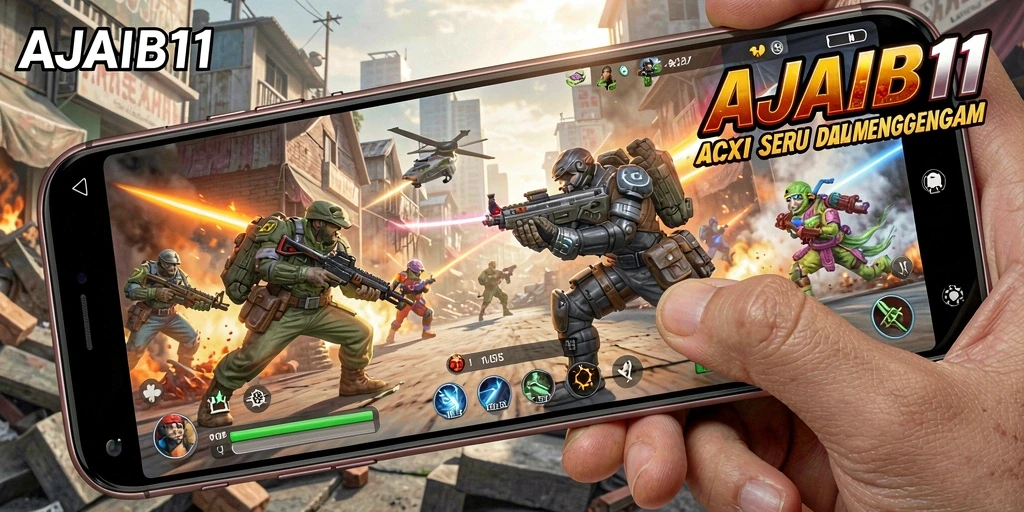 Tampilan gameplay AJAIB11 yang intens dan penuh aksi.