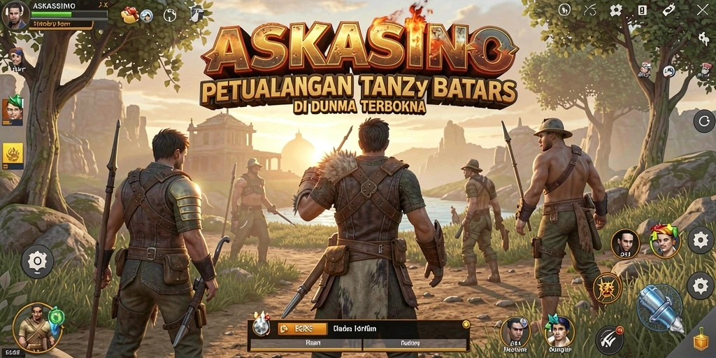 Tangkapan layar gameplay <strong>ASKASINO</strong> di dunia Open World yang menakjubkan.
