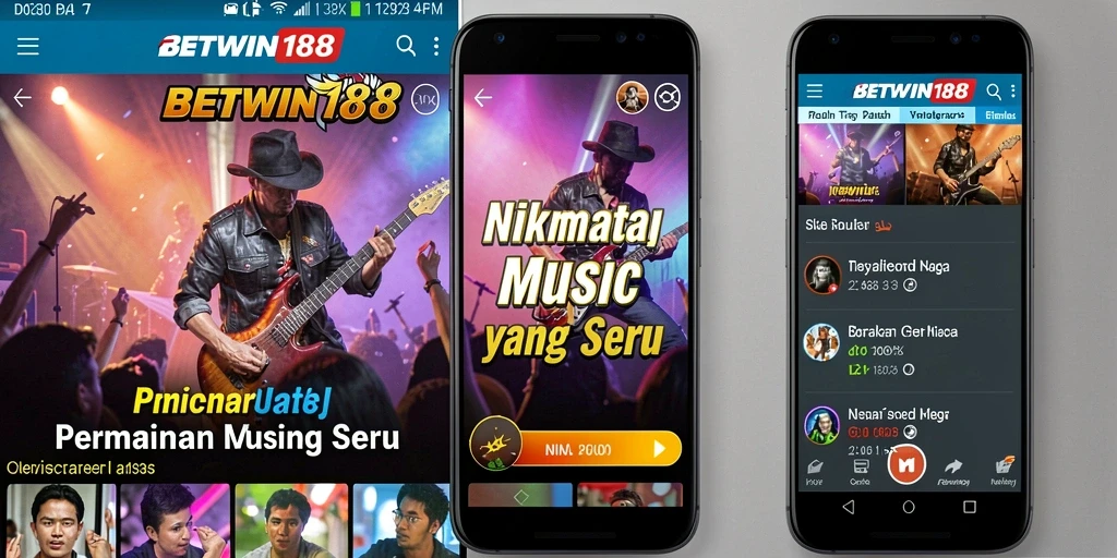 Tampilan gameplay seru di BETWIN188 dengan berbagai lagu.