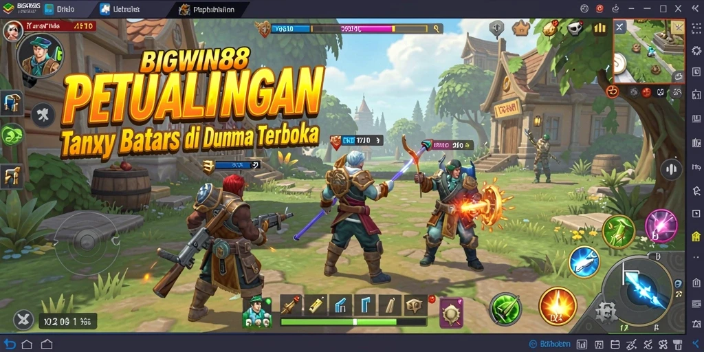 Tampilan gameplay seru di dunia terbuka BIGWIN88.