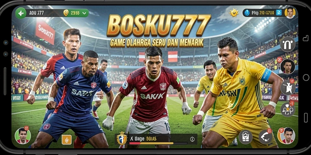 Tangkapan layar gameplay yang menampilkan aksi olahraga seru.