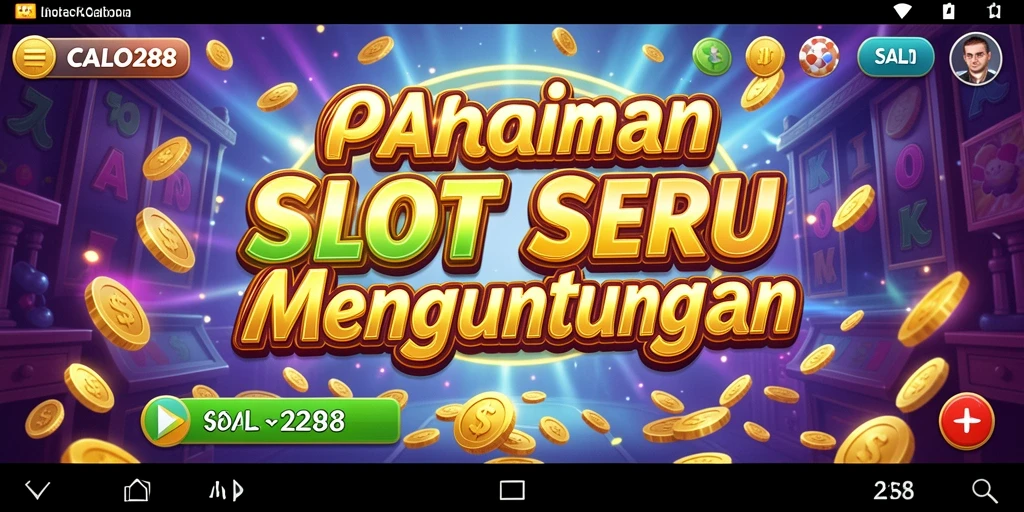 Screenshot utama CALO288 menampilkan gameplay yang dinamis dan penuh warna.