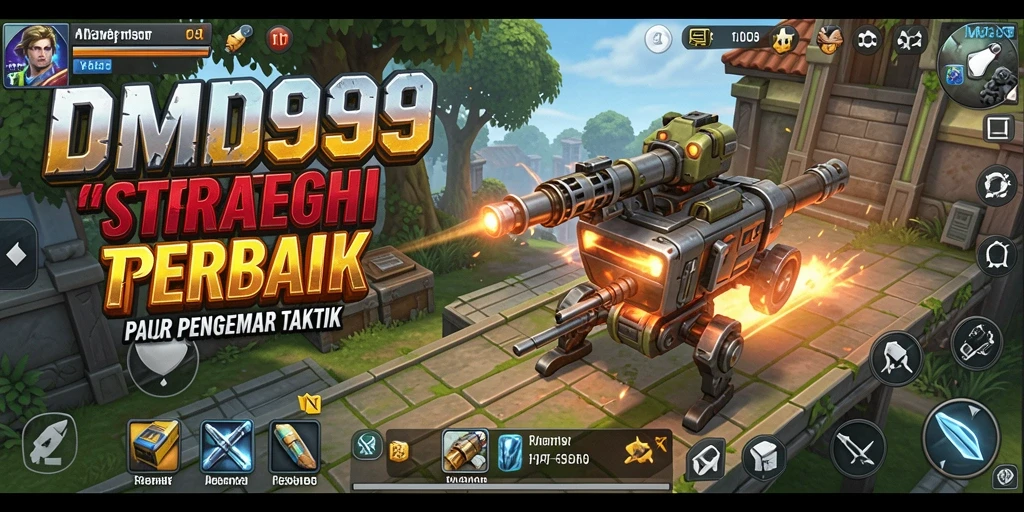 Tampilan gameplay <strong>DMD999</strong> yang menarik dan strategis selama pertempuran.