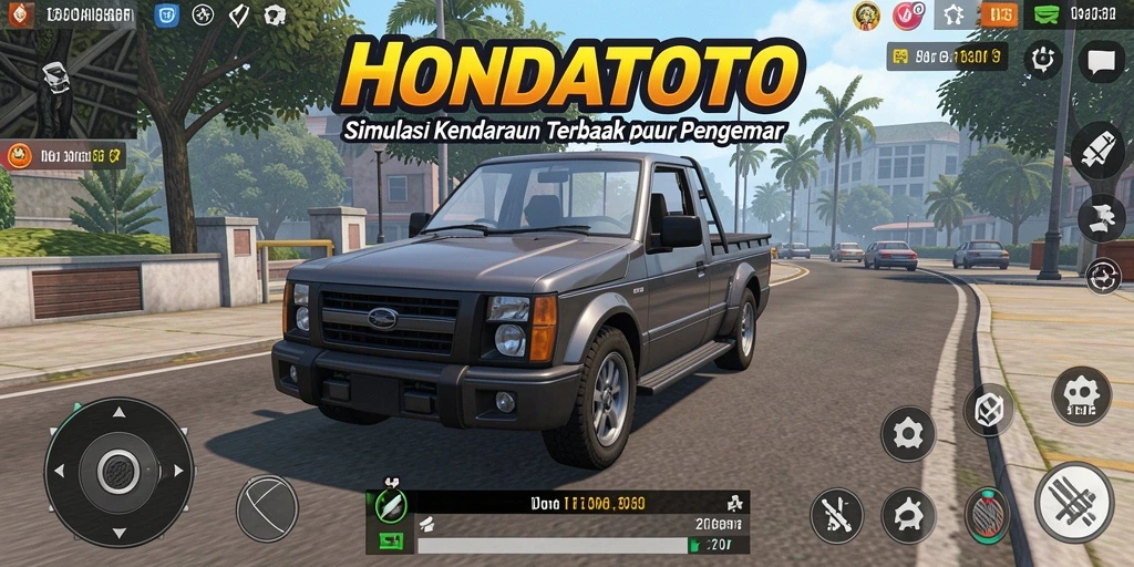 Screenshot HONDATOTO menampilkan pengalaman berkendara yang mendebarkan.