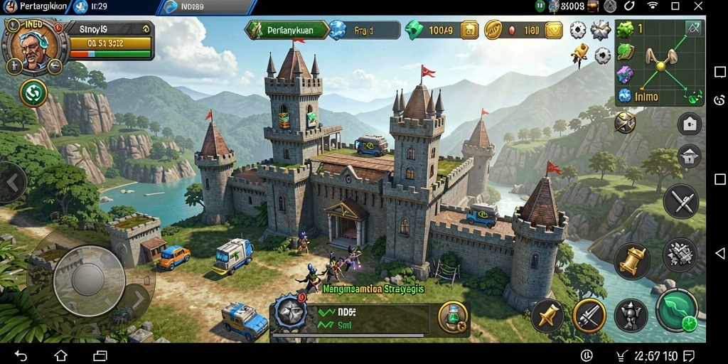 Tangkapan layar gameplay IND89 menampilkan aksi menara pertahanan yang mendebarkan.