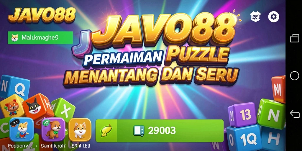 Gameplay seru dan menantang dari JAVO88 di layar smartphone.