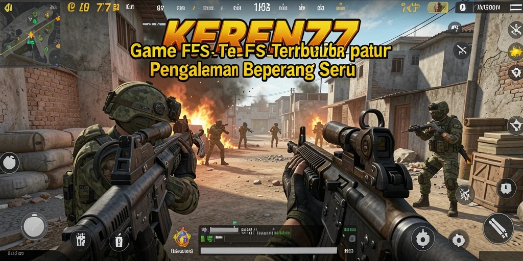 Tampilan aksi intens dalam pertempuran KEREN77 yang mendebarkan.