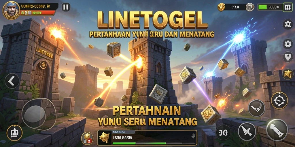 Tampilan gameplay menampilkan pertempuran seru dalam Tower Defense.