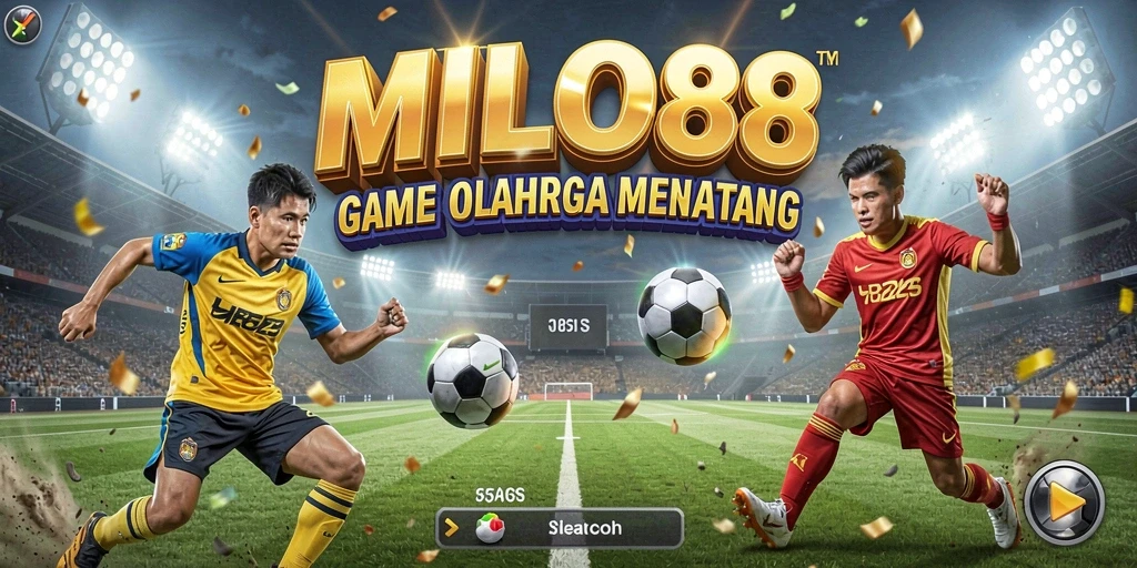 Tampilan menarik dari gameplay olahraga yang mendebarkan.
