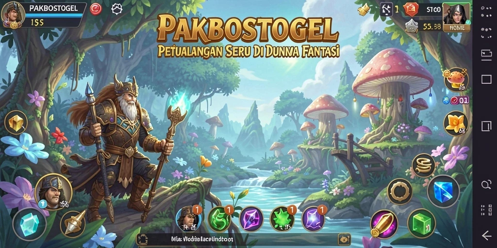 Gameplay PAKBOSTOGEL menampilkan aksi petualangan yang beragam dan mendebarkan.