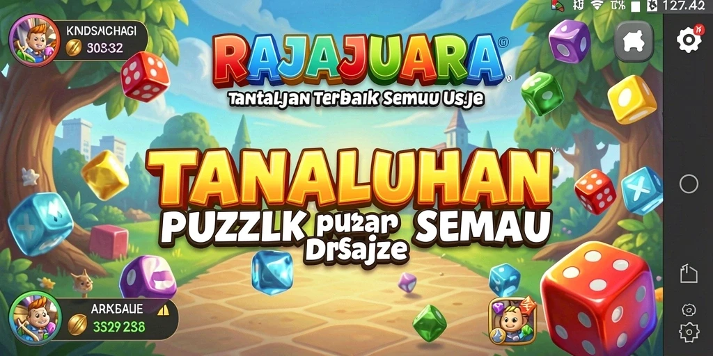 Screenshot dari gameplay RAJAJUARA yang menampilkan tantangan puzzle seru.