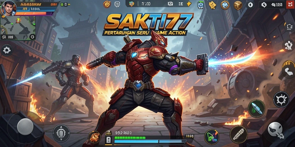 Screenshot SAKTI77 menampilkan aksi mendebarkan dalam gameplay yang intens.