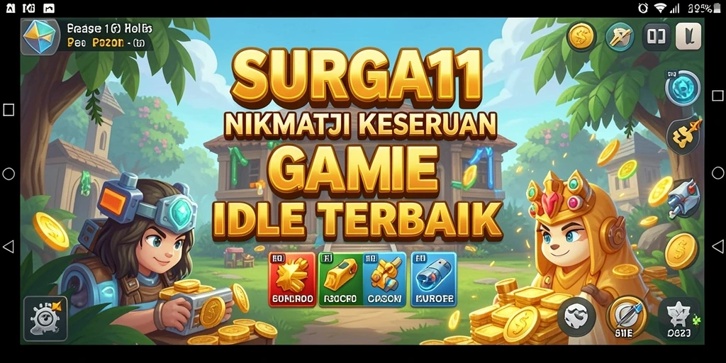 Tampilan grafis memukau dengan gameplay yang menenangkan di SURGA11.