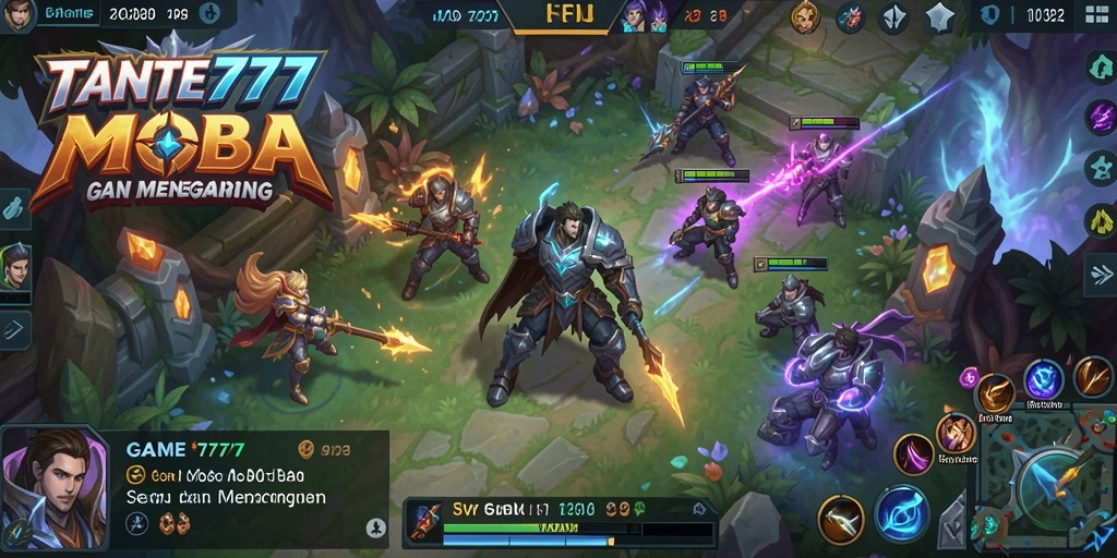 Tampilan gameplay seru dari TANTE777 dengan pertarungan dinamis.