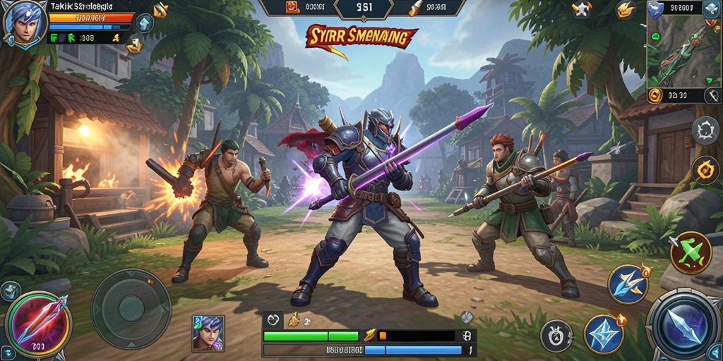 Screenshot gameplay <strong>YYRR</strong> menampilkan strategi mendalam dan duel taktis.